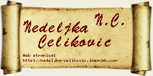 Nedeljka Čeliković vizit kartica